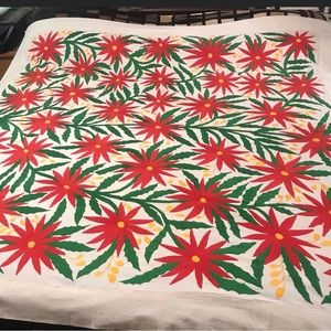 Mexican Otomi 2 meters by 2 meters square HAND embroidered tablecloth